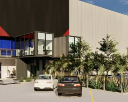 Modern Warehouse
Use: Industrial - Office / Warehouse
Size: 78,212 sq ft total
Office: 2,584 sq ft
Building: 75,628 sq ft
Clear Height: 40 ft