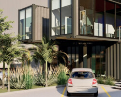 Modern Warehouse
Use: Industrial - Office / Warehouse
Size: 78,212 sq ft total
Office: 2,584 sq ft
Building: 75,628 sq ft
Clear Height: 40 ft